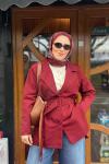 Mono Ceket Bordo