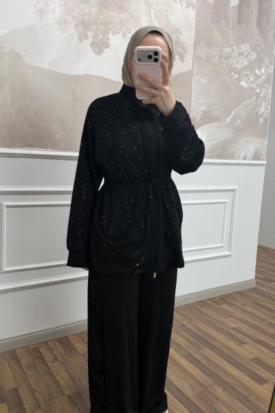 Noir Takım Gri Siyah