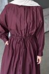 Safir Elbise Bordo
